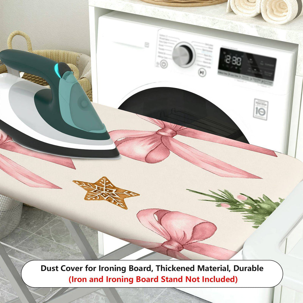 1-Piece Christmas Bow Tree  Ironing Board Cover, Universal Size, Without Board