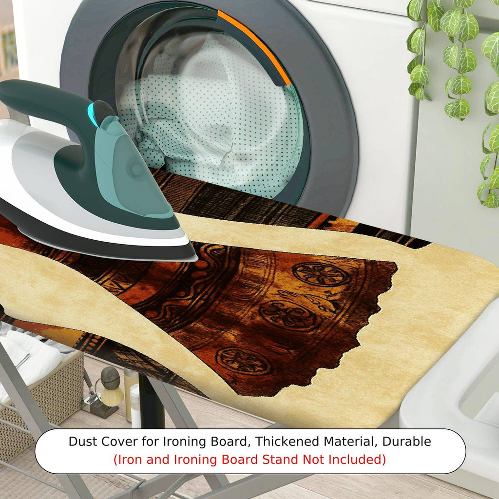 1-Piece African Art Tribal Woman Cultural  Ironing Board Cover, Universal Size, Without Board