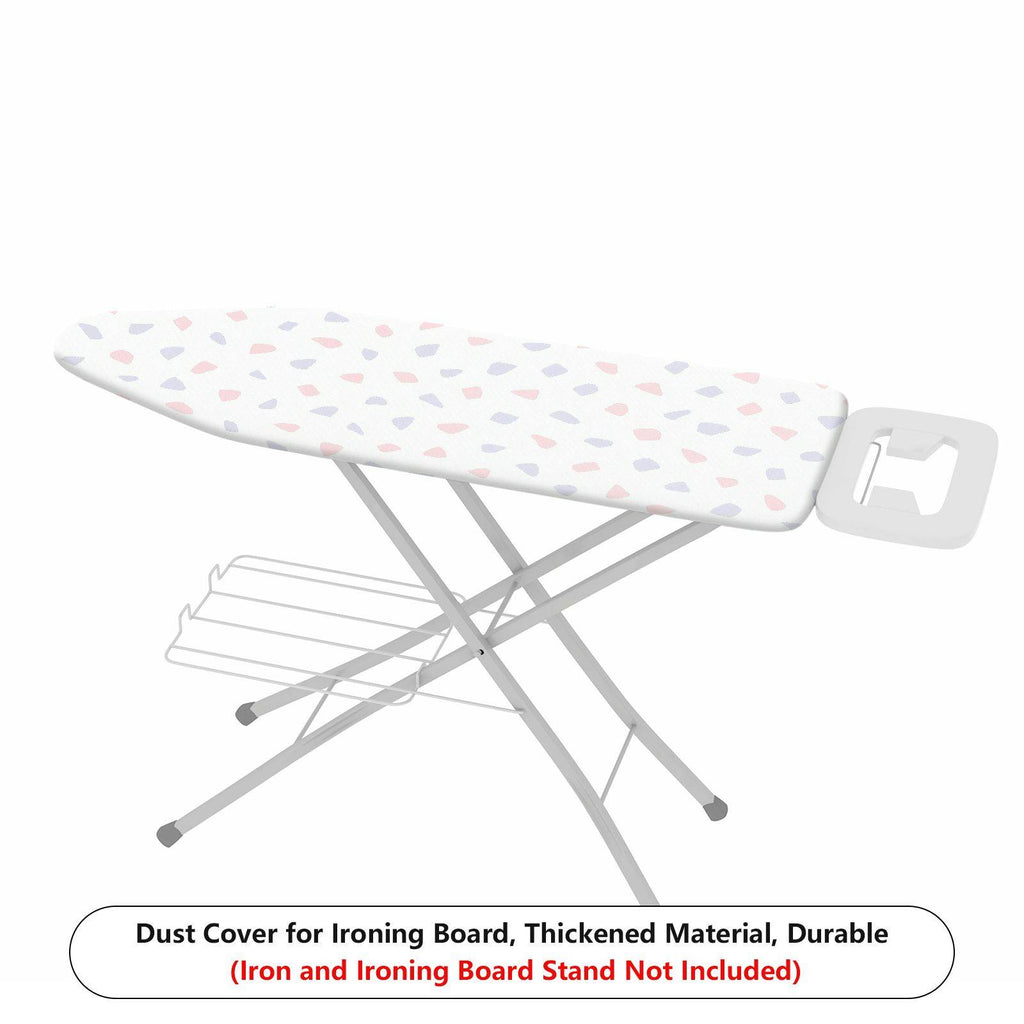 1-Piece Abstract Pattern White Dotted  Ironing Board Cover, Universal Size, Without Board