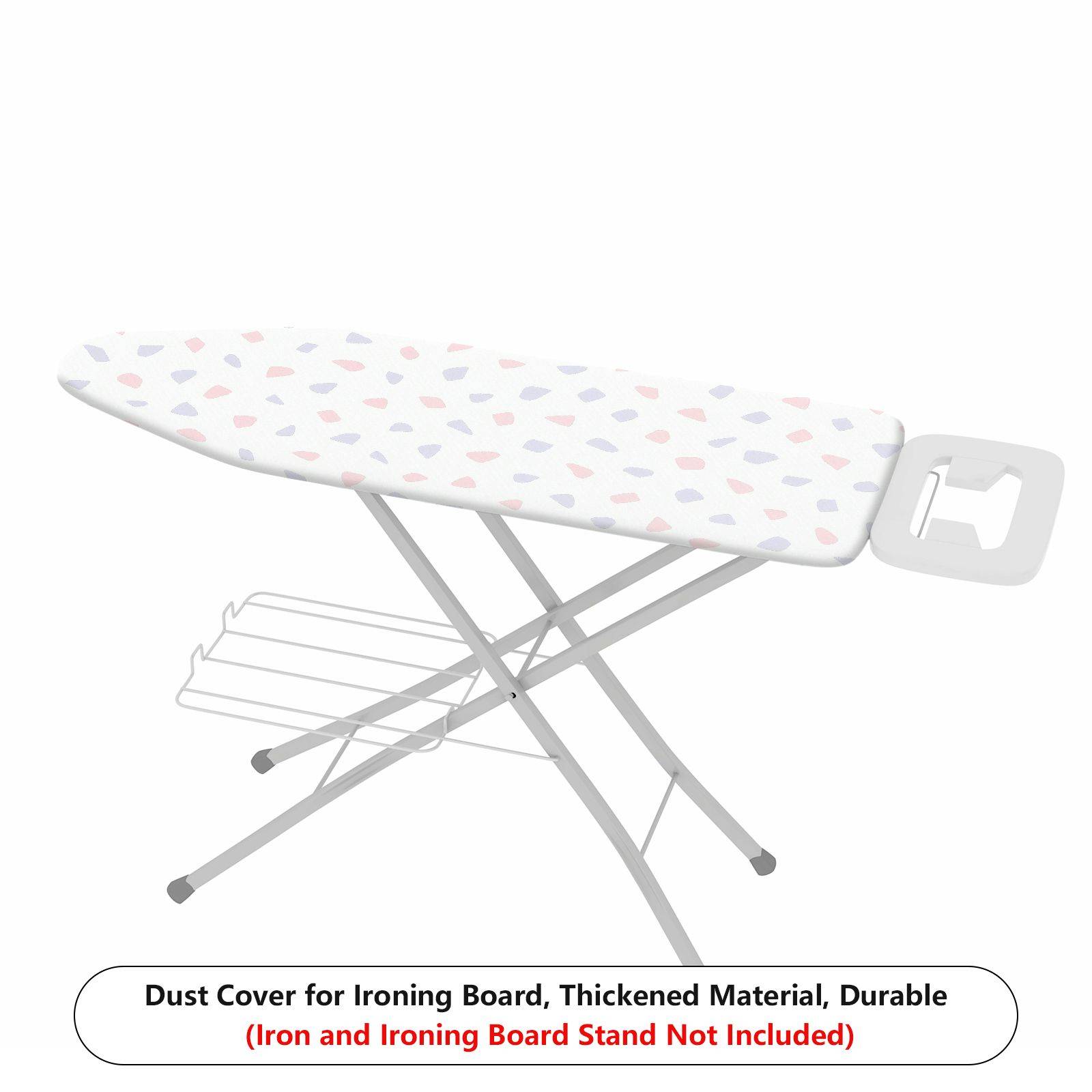 1-Piece Abstract Pattern White Dotted  Ironing Board Cover, Universal Size, Without Board