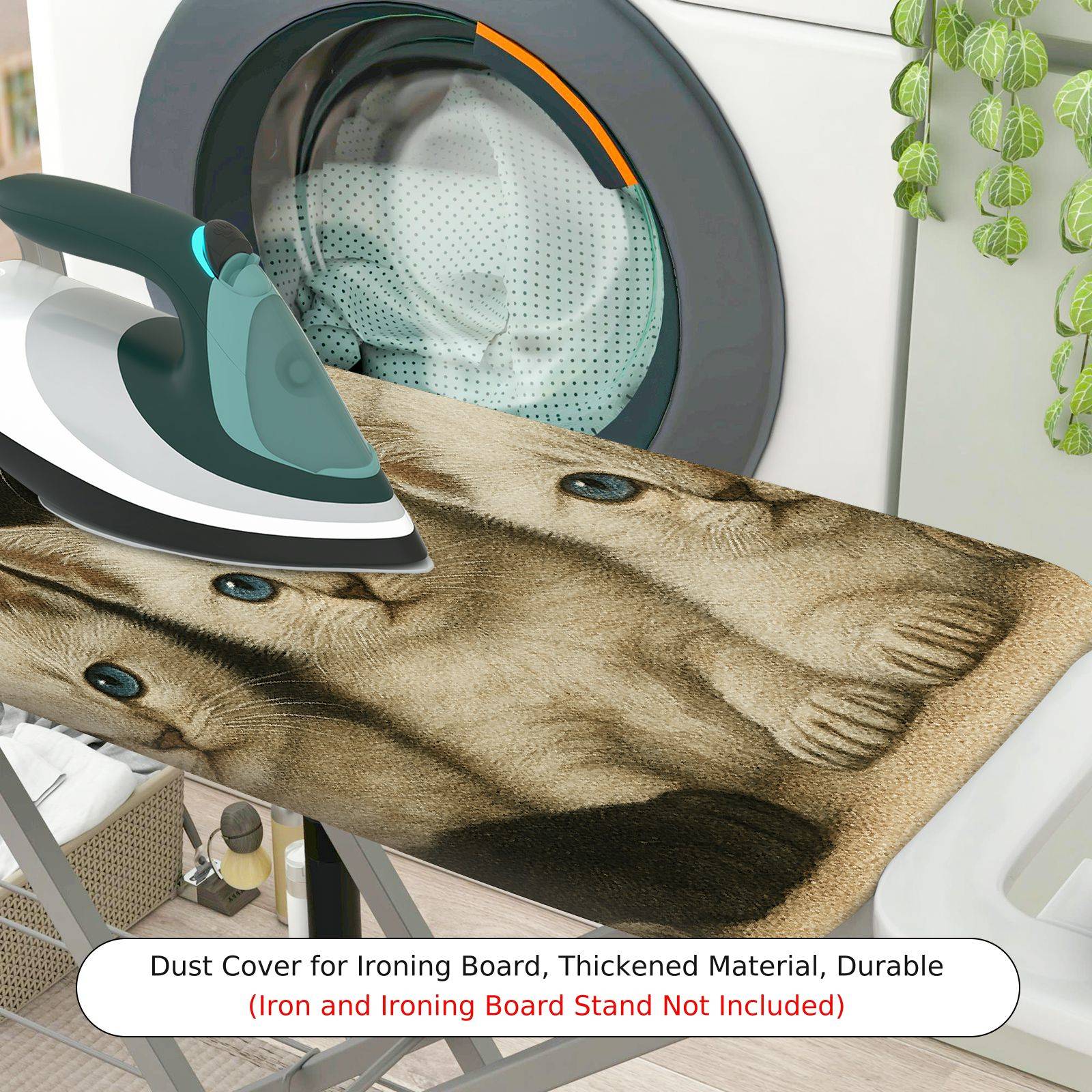 1-Piece Cat Kitten Animal  Ironing Board Cover, Universal Size, Without Board