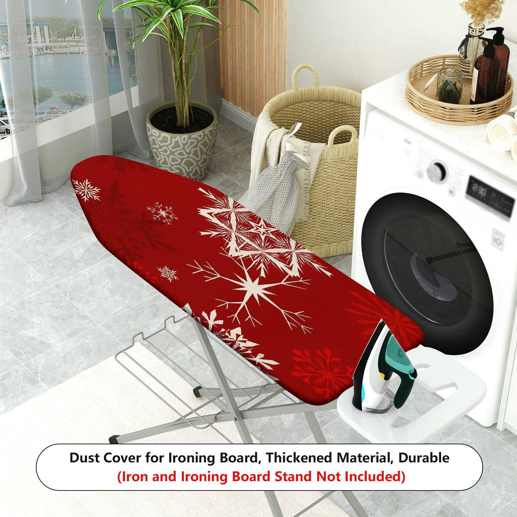 1-Piece Christmas Snowflake Red  Ironing Board Cover, Universal Size, Without Board