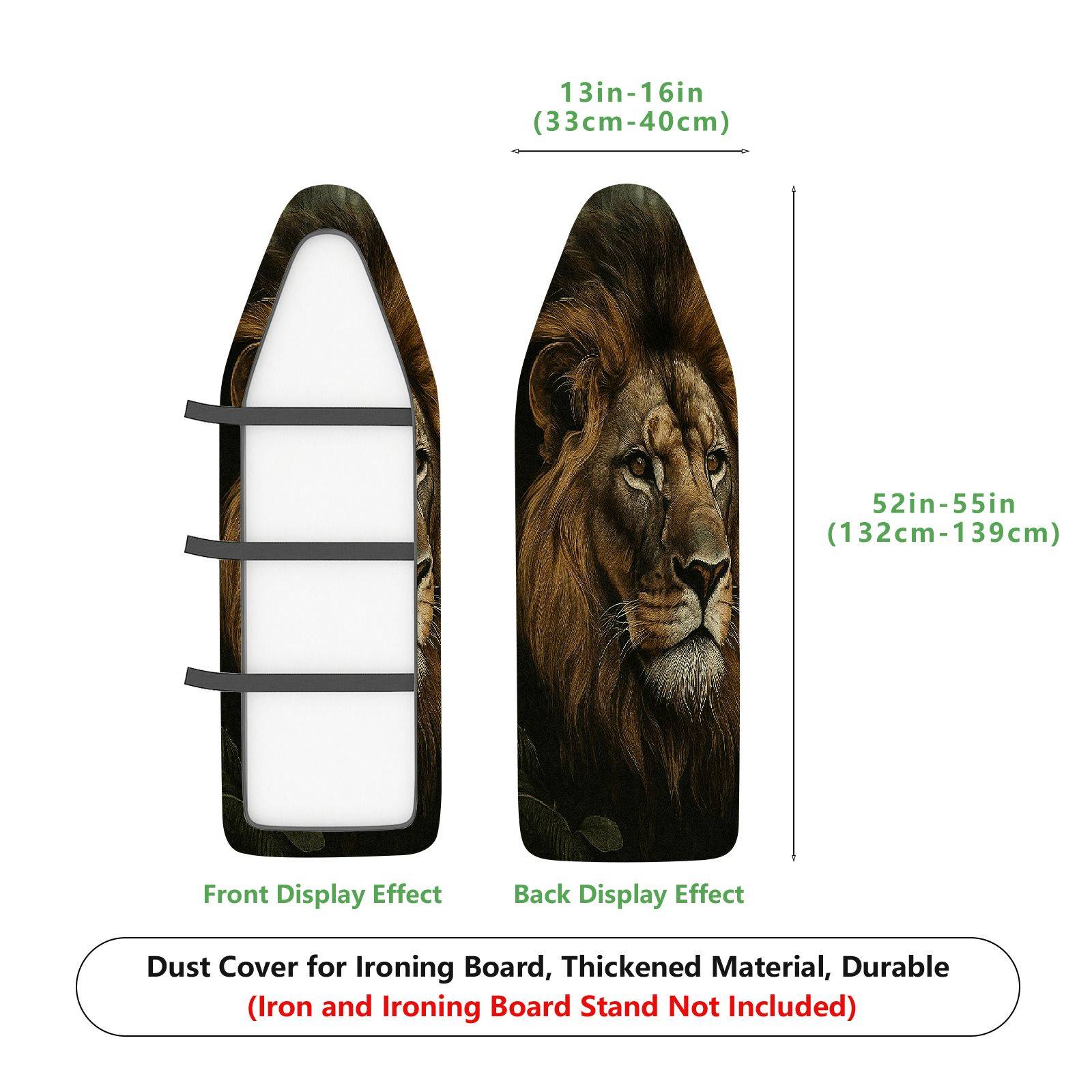 1-Piece Animal Lion Art  Ironing Board Cover, Universal Size, Without Board