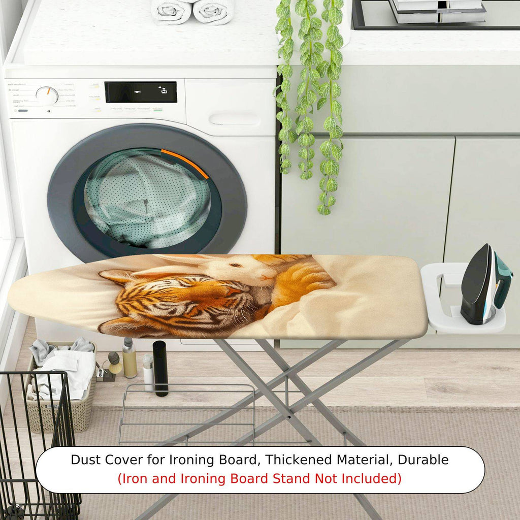 1-Piece Tiger Rabbit Animal  Ironing Board Cover, Universal Size, Without Board