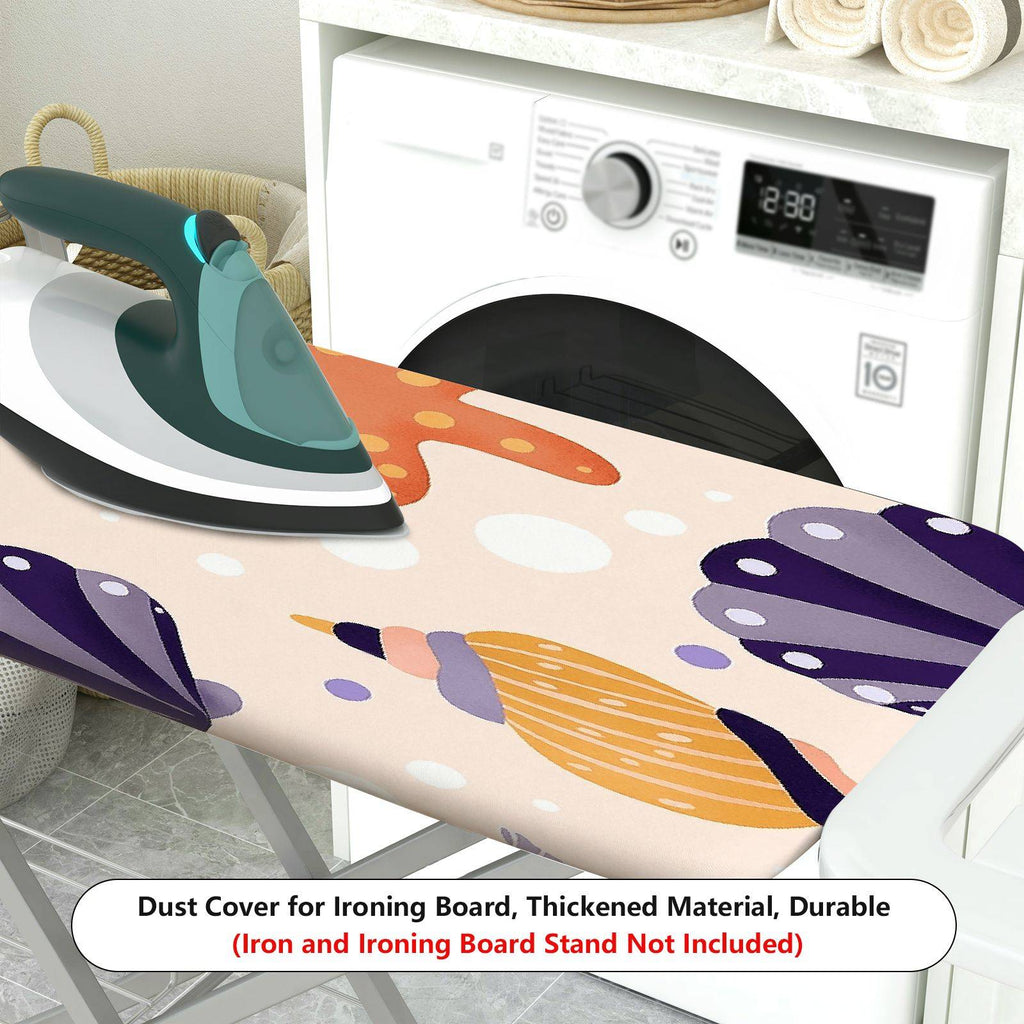 1-Piece Starfish Seashell Ocean  Ironing Board Cover, Universal Size, Without Board