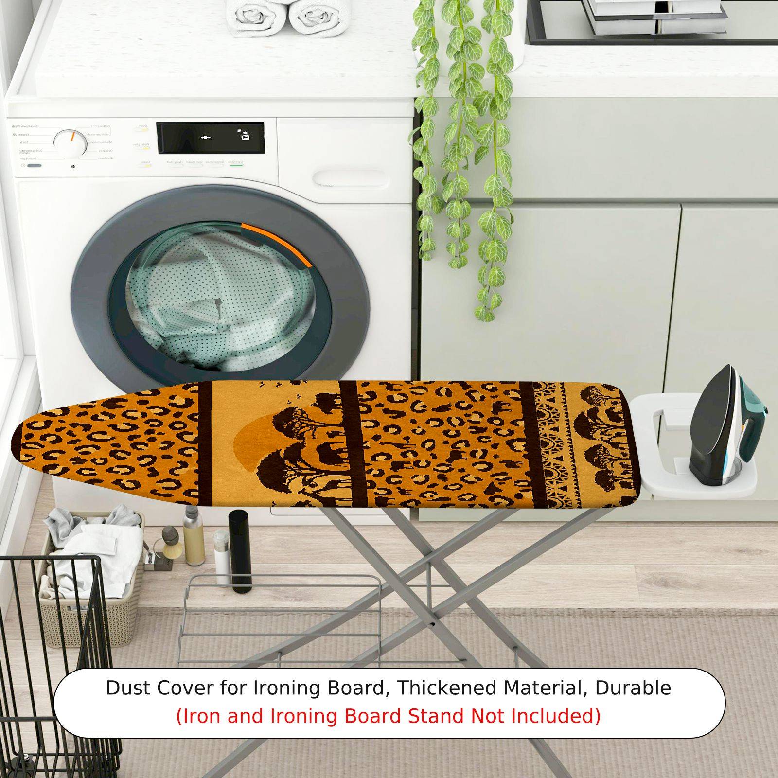 1-Piece African Leopard Animal Print  Ironing Board Cover, Universal Size, Without Board