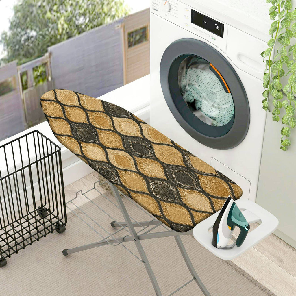 1-Piece Geometric Retro Modern  Ironing Board Cover, Universal Size, Without Board