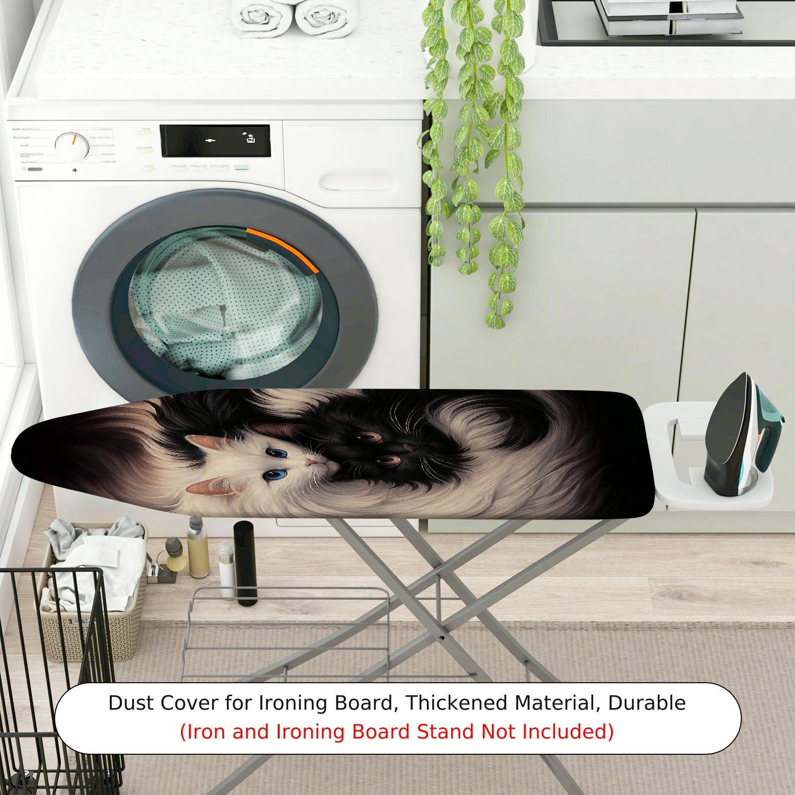 1-Piece Cat Animal Feline  Ironing Board Cover, Universal Size, Without Board