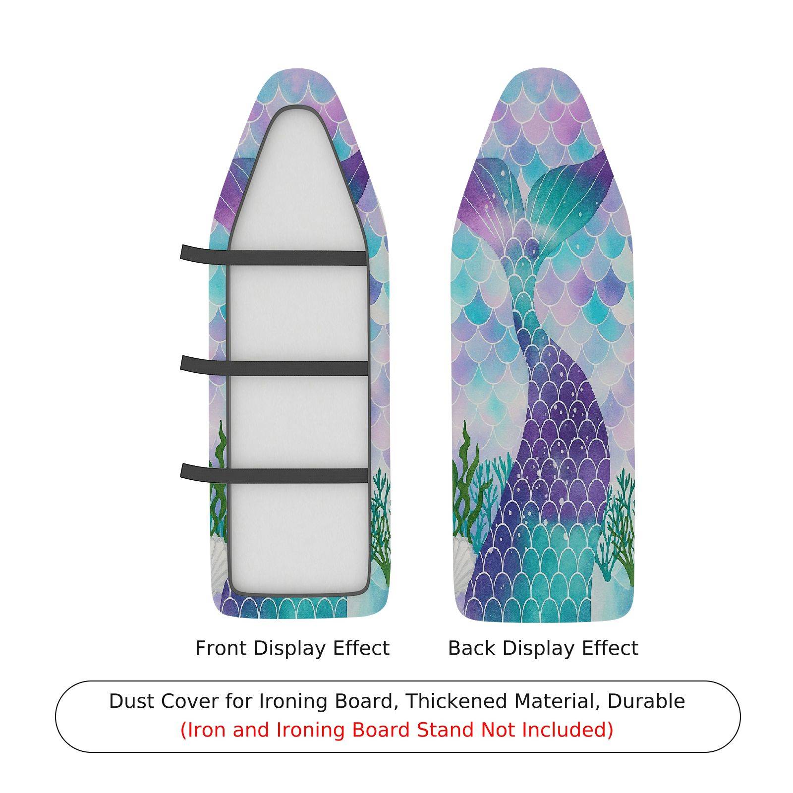 1-Piece Fish Scale Ocean  Ironing Board Cover, Universal Size, Without Board