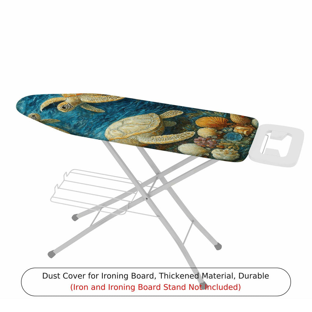 1-Piece Turtle Ocean Sea Life  Ironing Board Cover, Universal Size, Without Board