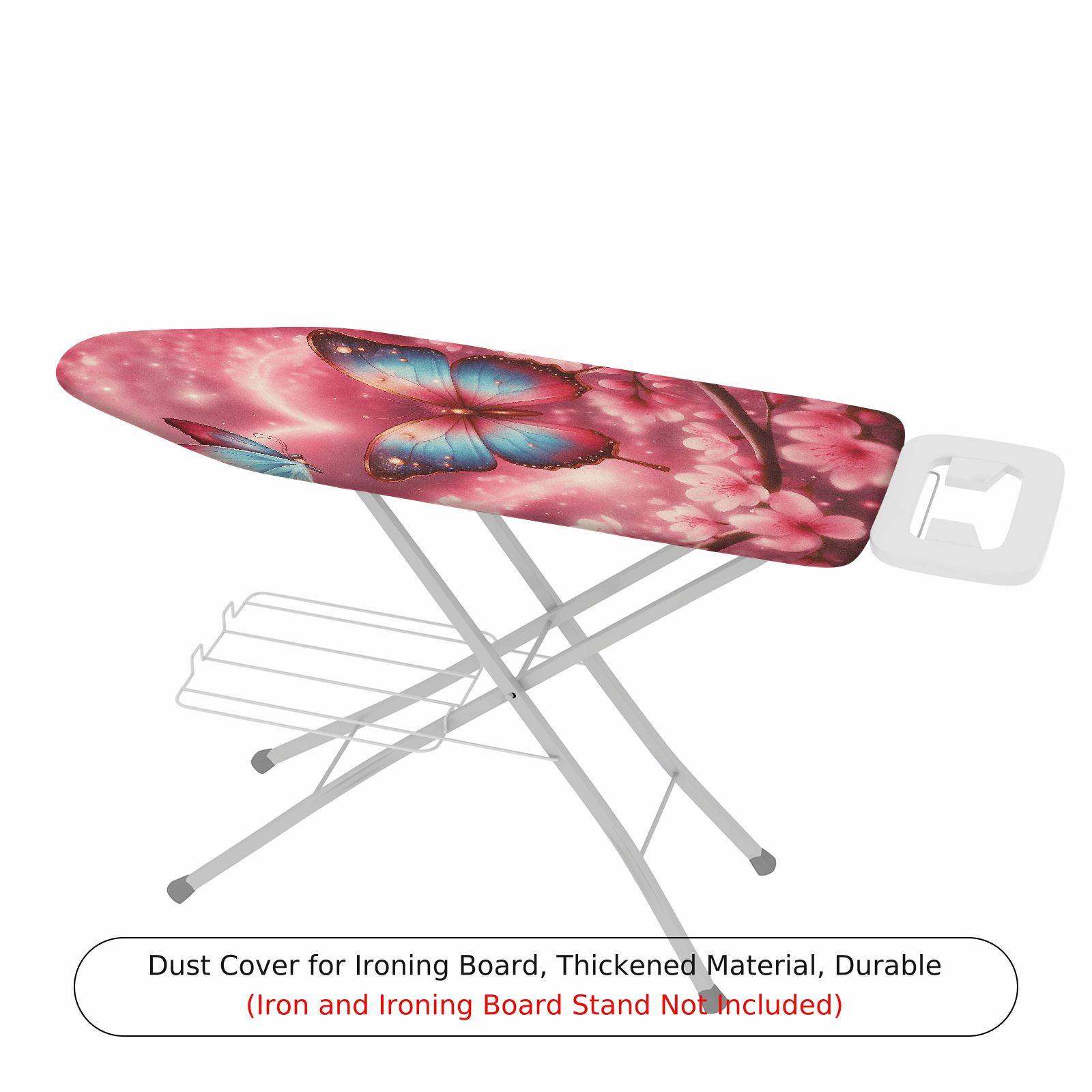 1-Piece Butterfly Cherry Blossom Pink  Ironing Board Cover, Universal Size, Without Board