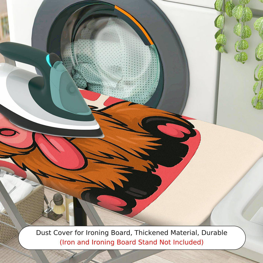 1-Piece Cute Pink Heart Animal  Ironing Board Cover, Universal Size, Without Board