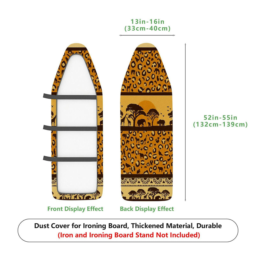 1-Piece Leopard Safari Animal  Ironing Board Cover, Universal Size, Without Board