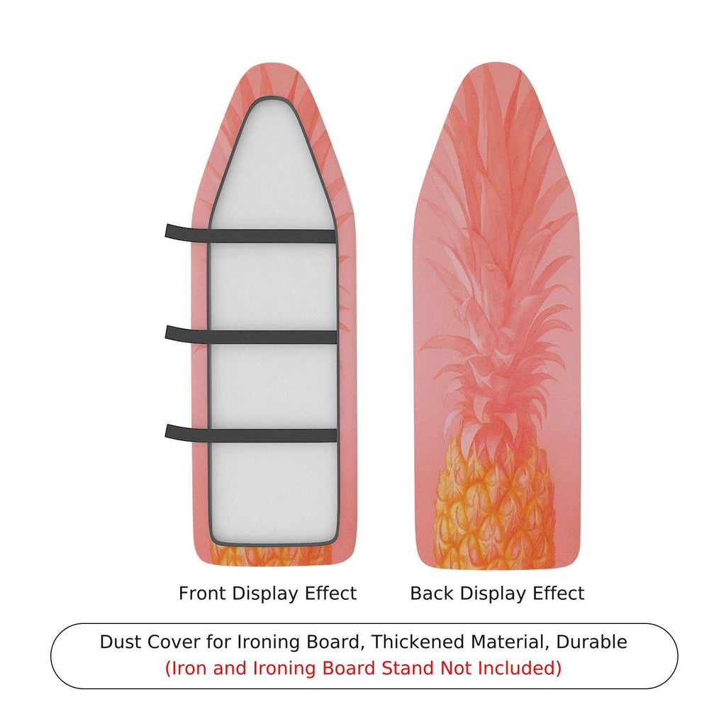 1-Piece Tropical Pineapple Pink  Ironing Board Cover, Universal Size, Without Board