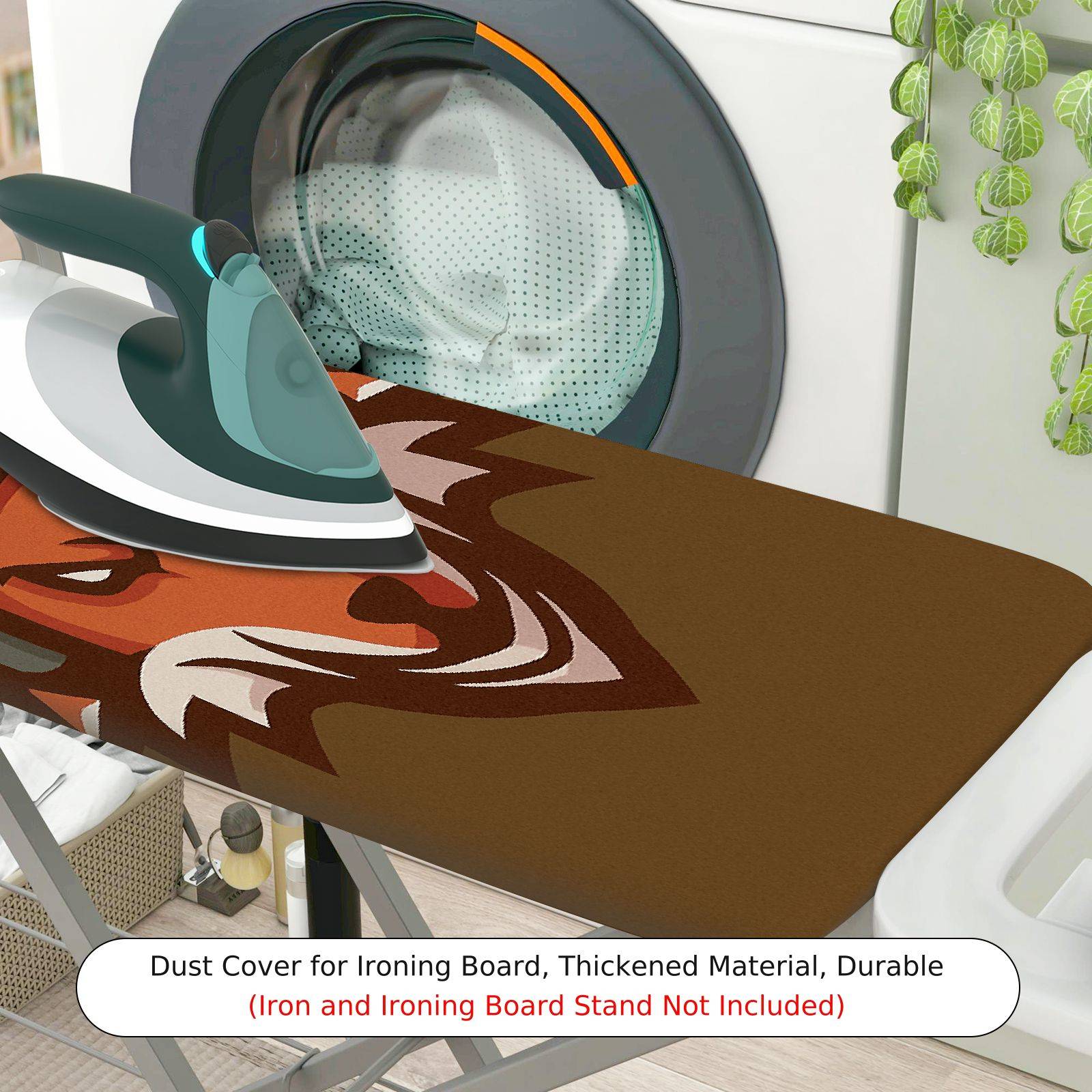 1-Piece Fox Animal  Ironing Board Cover, Universal Size, Without Board