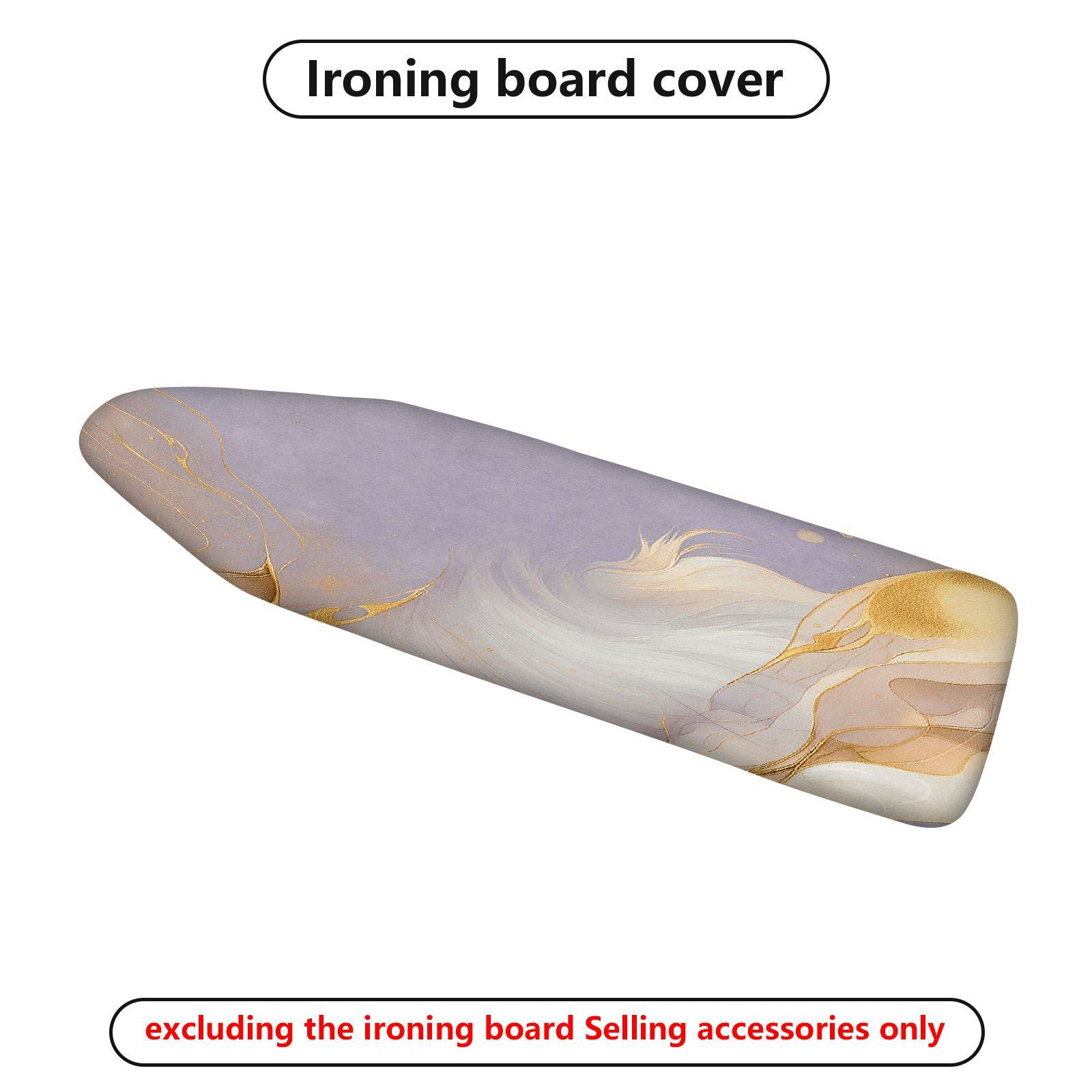 1-Piece Abstract Art Marble Luxury  Ironing Board Cover, Universal Size, Without Board