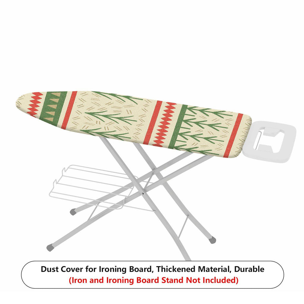 1-Piece Christmas Festive Geometric Tree  Ironing Board Cover, Universal Size, Without Board