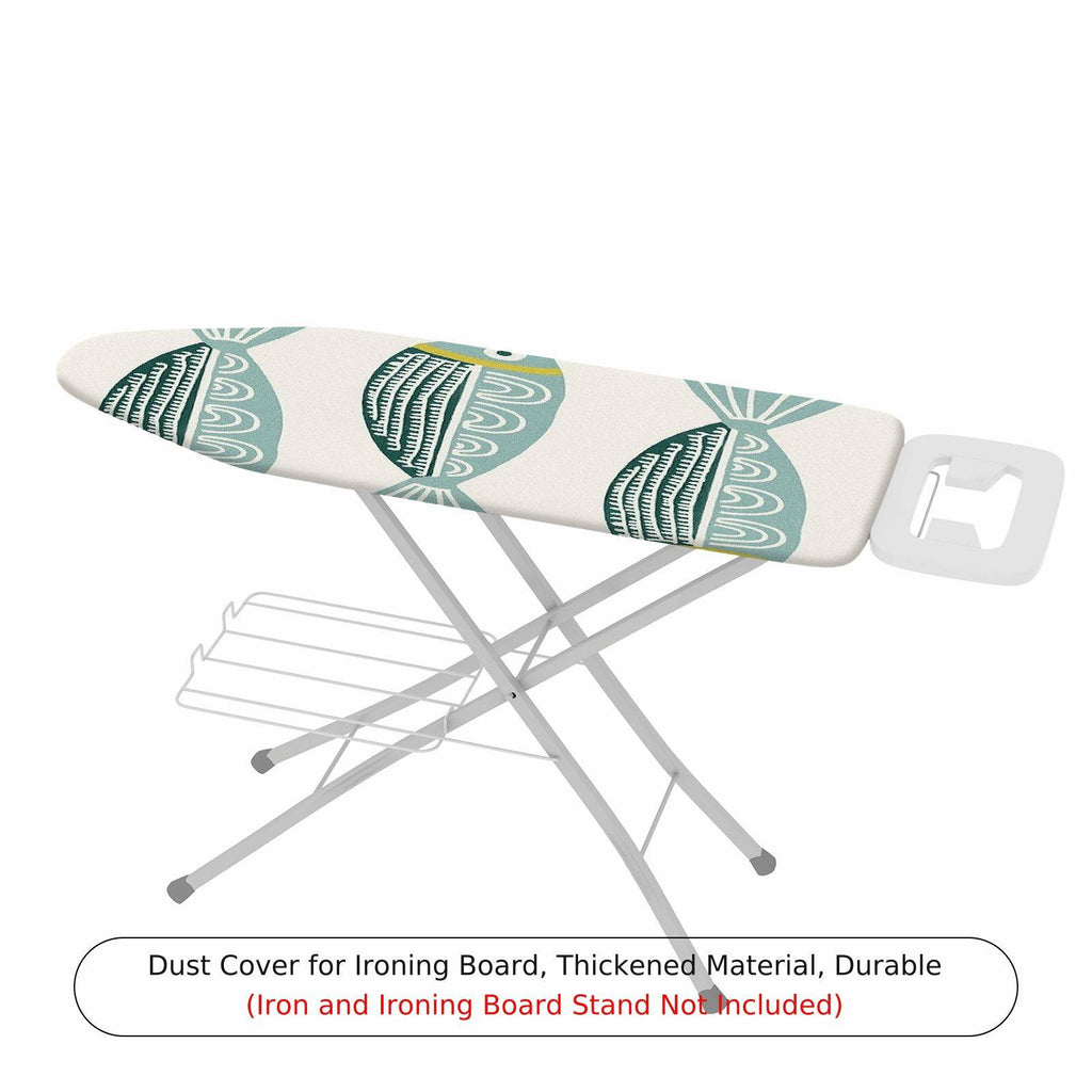 1-Piece Fish Pattern Blue Ocean  Ironing Board Cover, Universal Size, Without Board