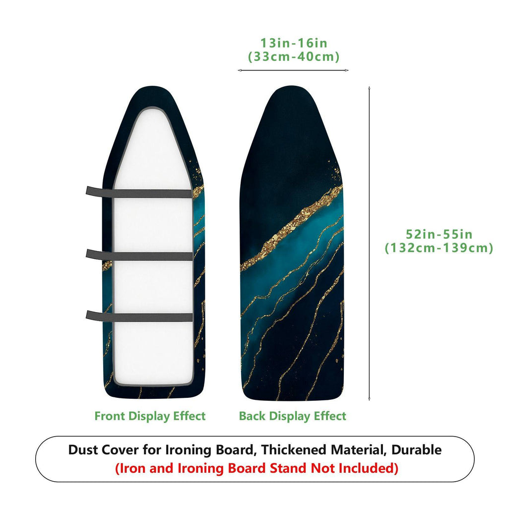 1-Piece Abstract Marble Art Elegant  Ironing Board Cover, Universal Size, Without Board