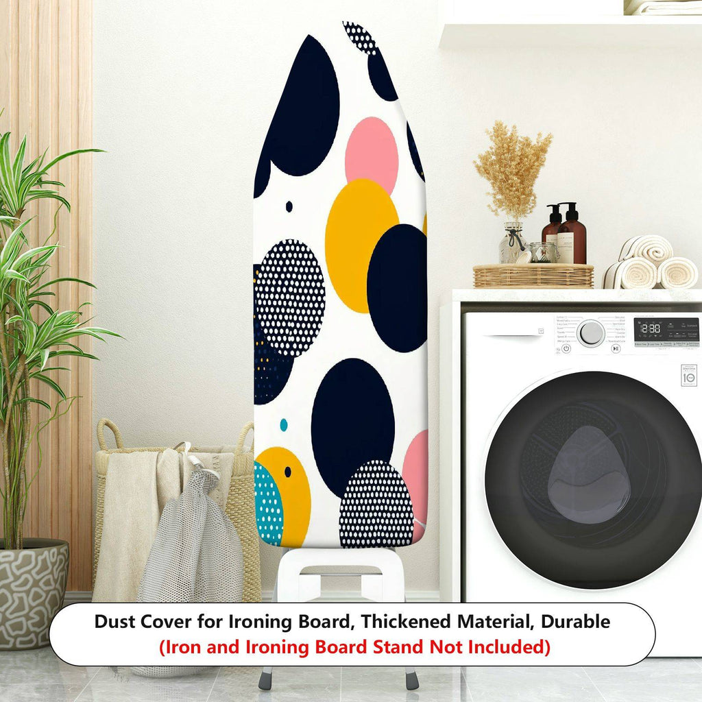 1-Piece Abstract Pattern Colorful Circle Modern  Ironing Board Cover, Universal Size, Without Board