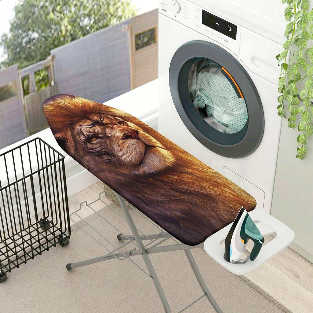 1-Piece Lion Animal King  Ironing Board Cover, Universal Size, Without Board