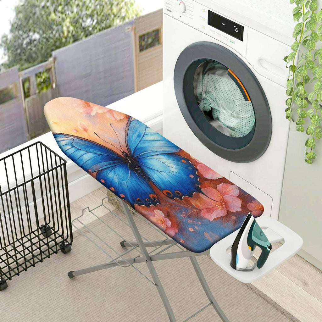 1-Piece Butterfly Floral Pink  Ironing Board Cover, Universal Size, Without Board