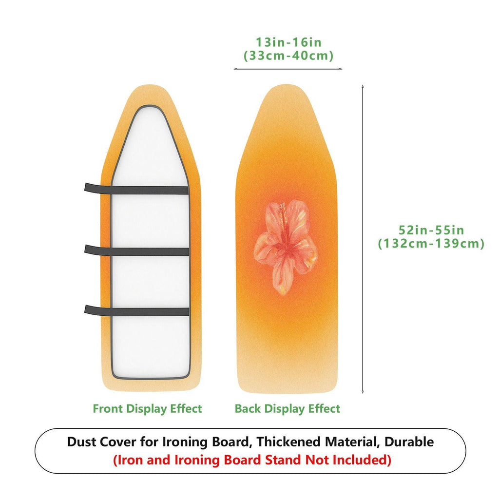 1-Piece Floral Orange Pink Blossom  Ironing Board Cover, Universal Size, Without Board