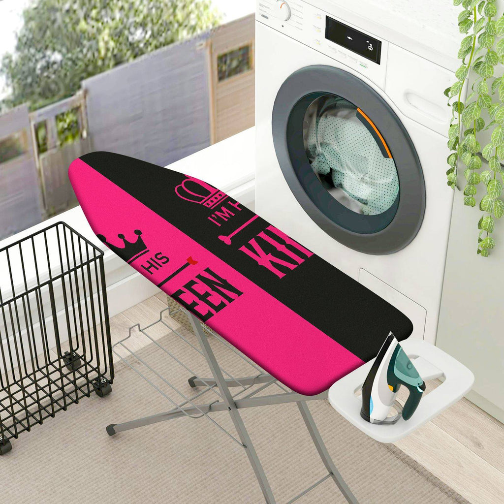 1-Piece Queen Crown Pink  Ironing Board Cover, Universal Size, Without Board