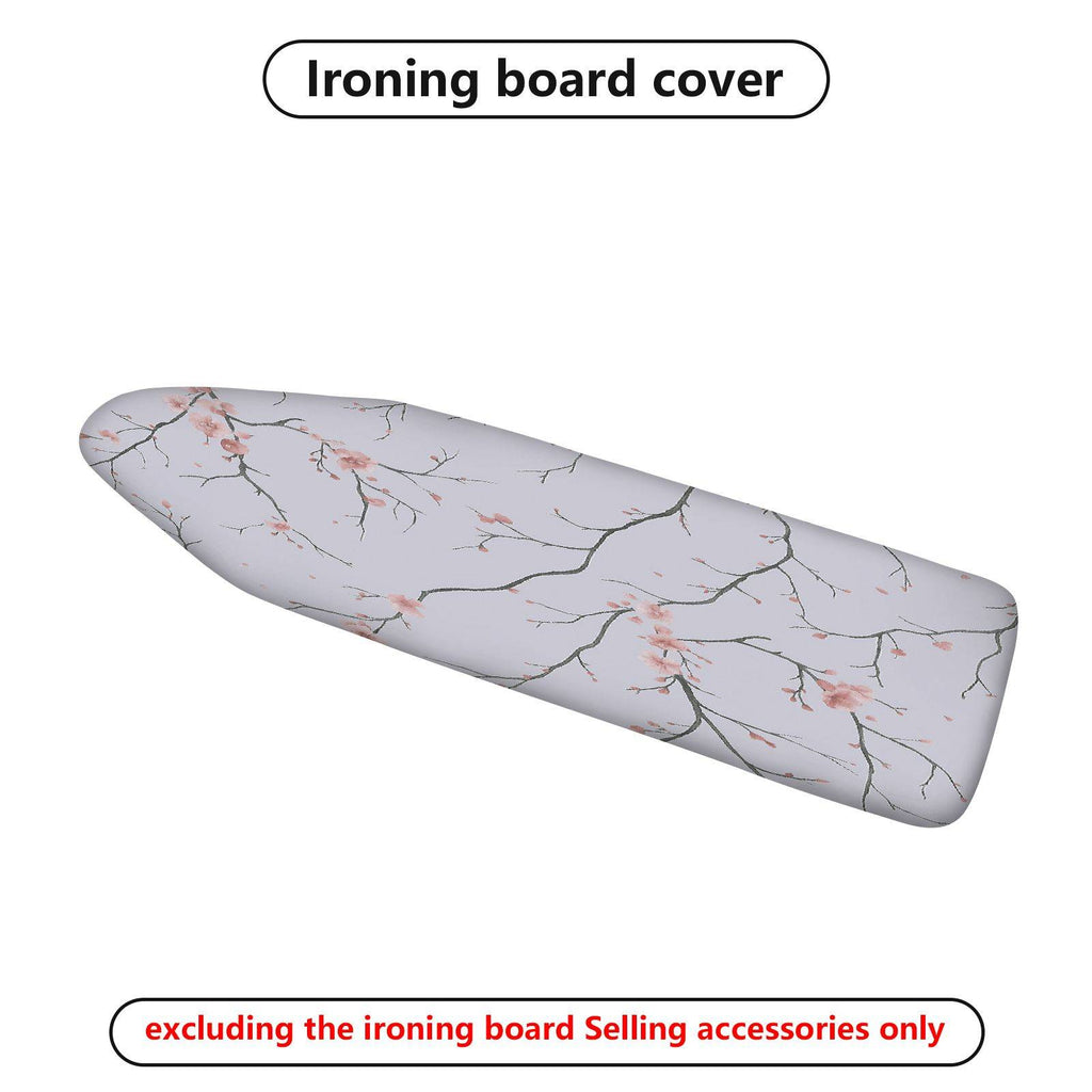 1-Piece Floral Pattern Pink Cherry Blossom Branch  Ironing Board Cover, Universal Size, Without Board