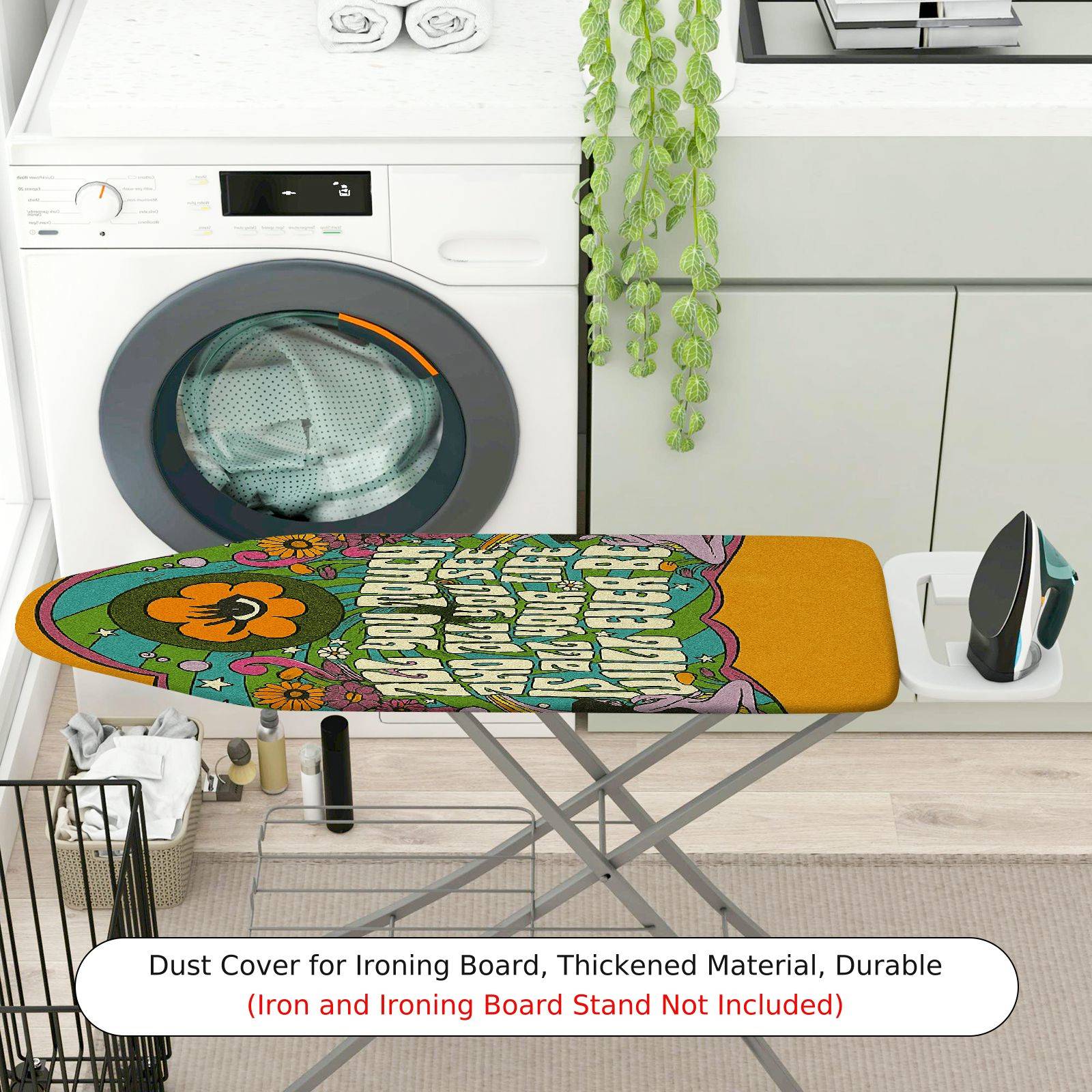 1-Piece Floral Colorful Retro  Ironing Board Cover, Universal Size, Without Board