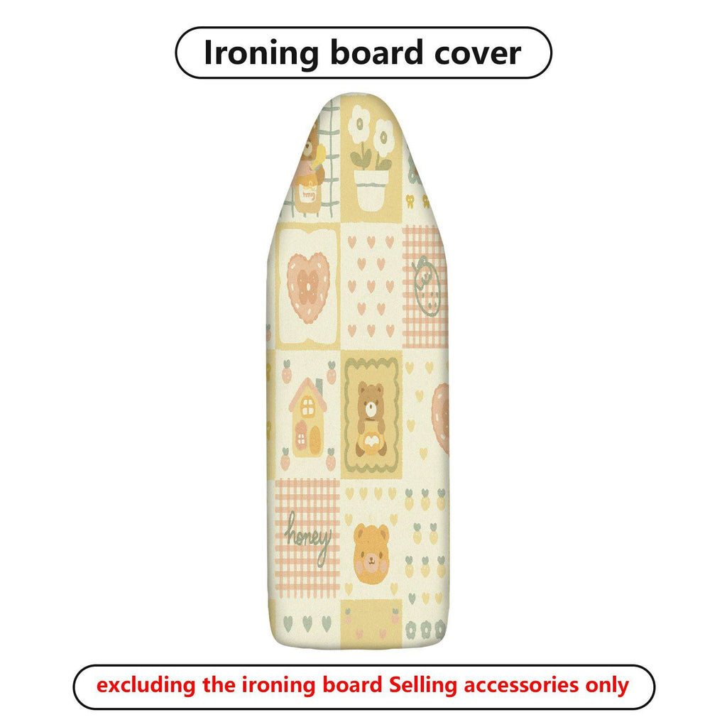 1-Piece Animal Bear Heart Patchwork  Ironing Board Cover, Universal Size, Without Board