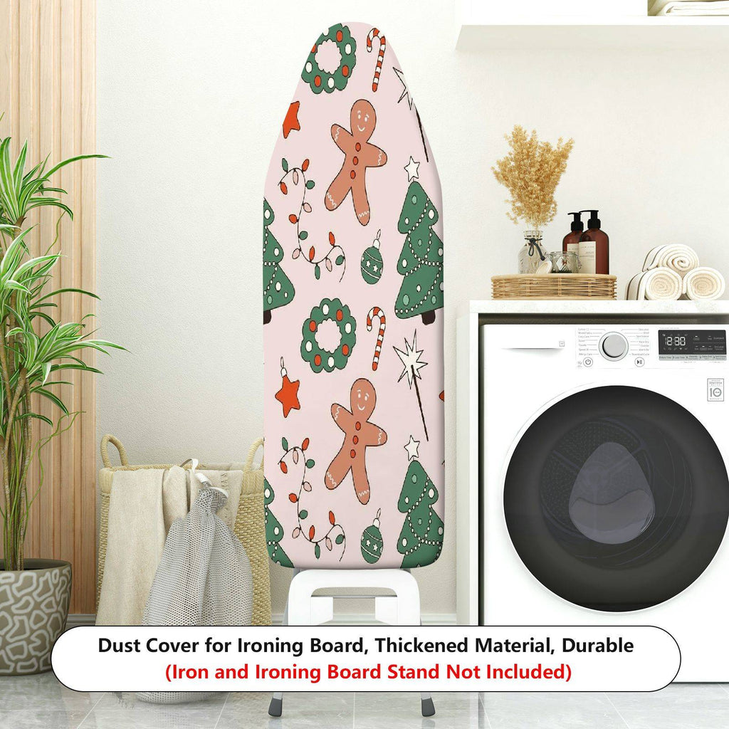 1-Piece Christmas Candy Tree Gingerbread  Ironing Board Cover, Universal Size, Without Board