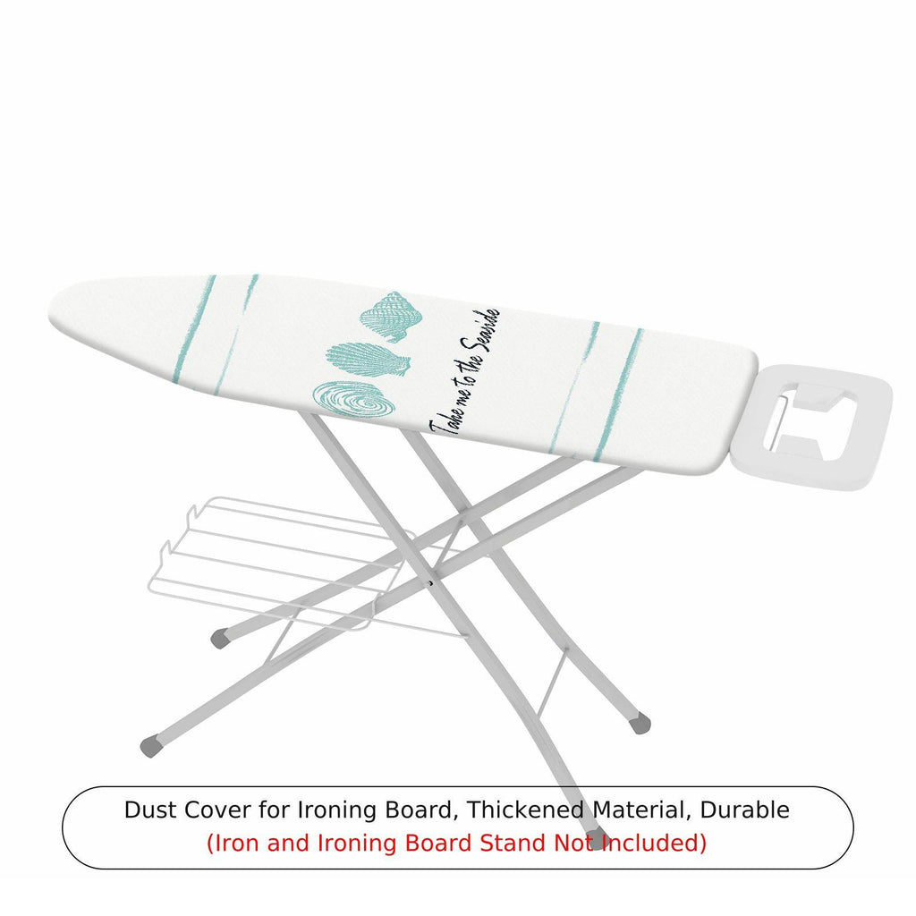 1-Piece Seashell Beach Ocean  Ironing Board Cover, Universal Size, Without Board