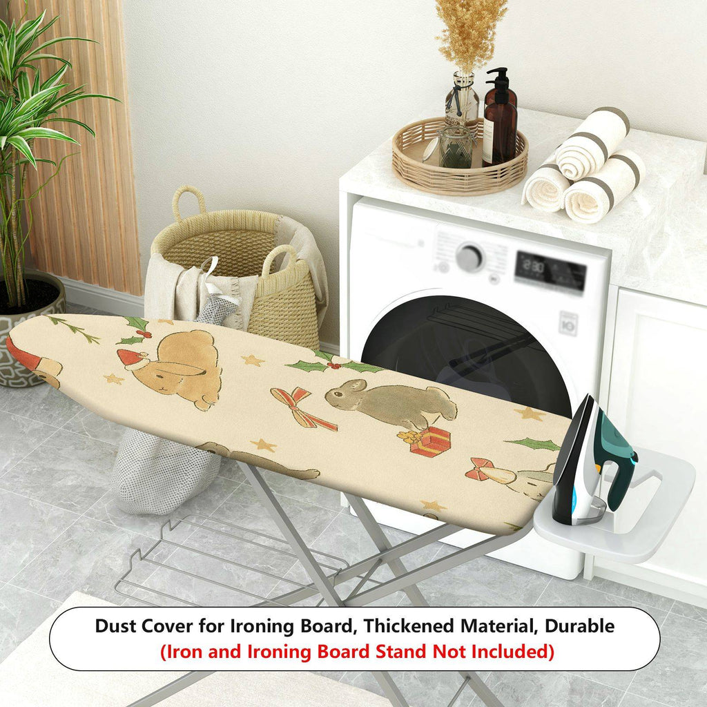 1-Piece Christmas Rabbit Gift  Ironing Board Cover, Universal Size, Without Board