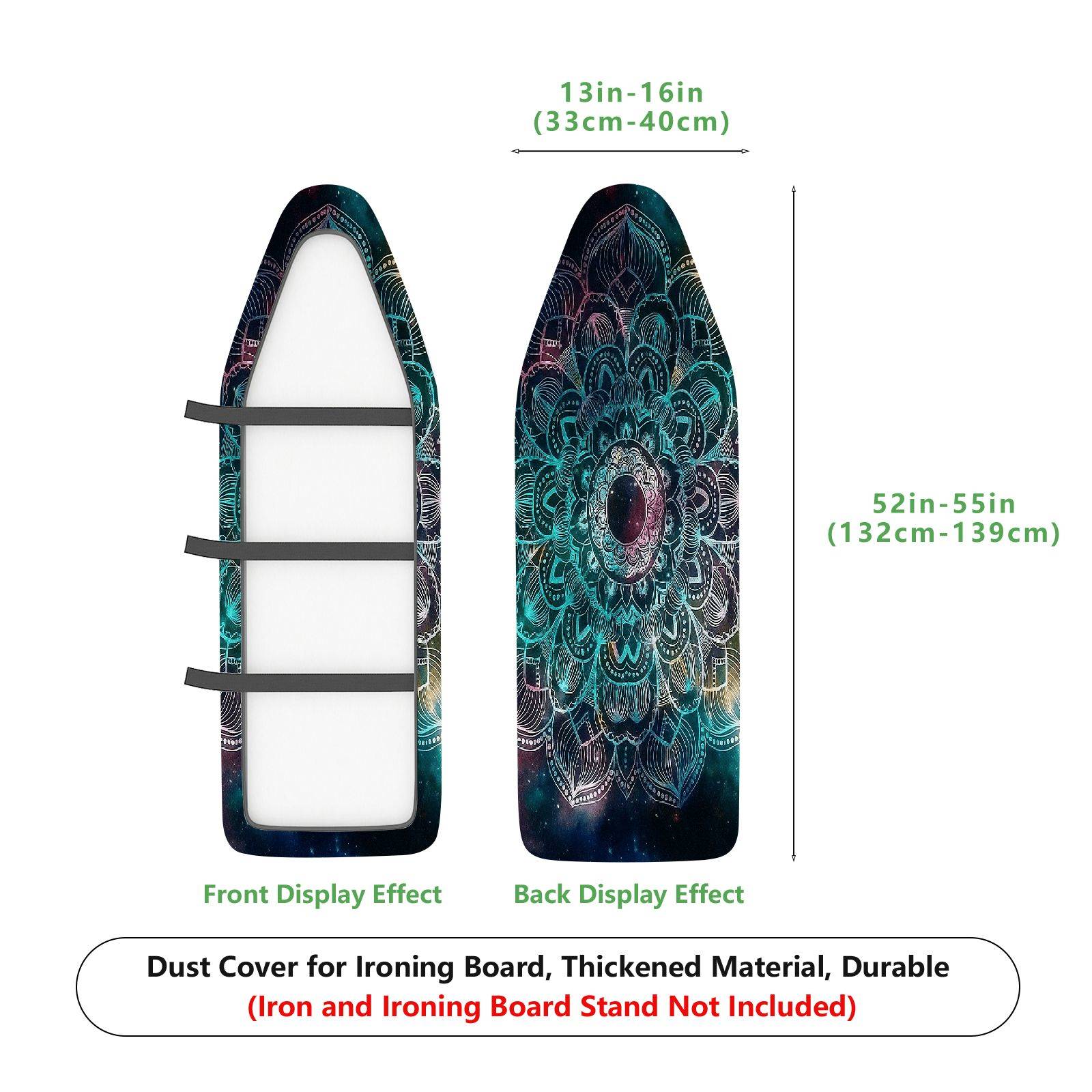 1-Piece Mandala Abstract Blue  Ironing Board Cover, Universal Size, Without Board