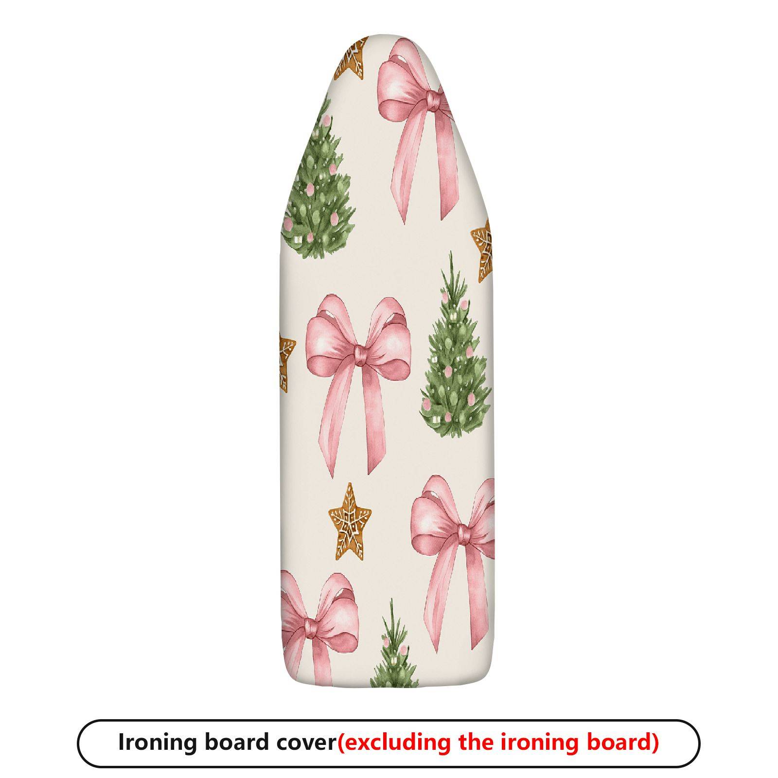 1-Piece Christmas Bow Tree  Ironing Board Cover, Universal Size, Without Board