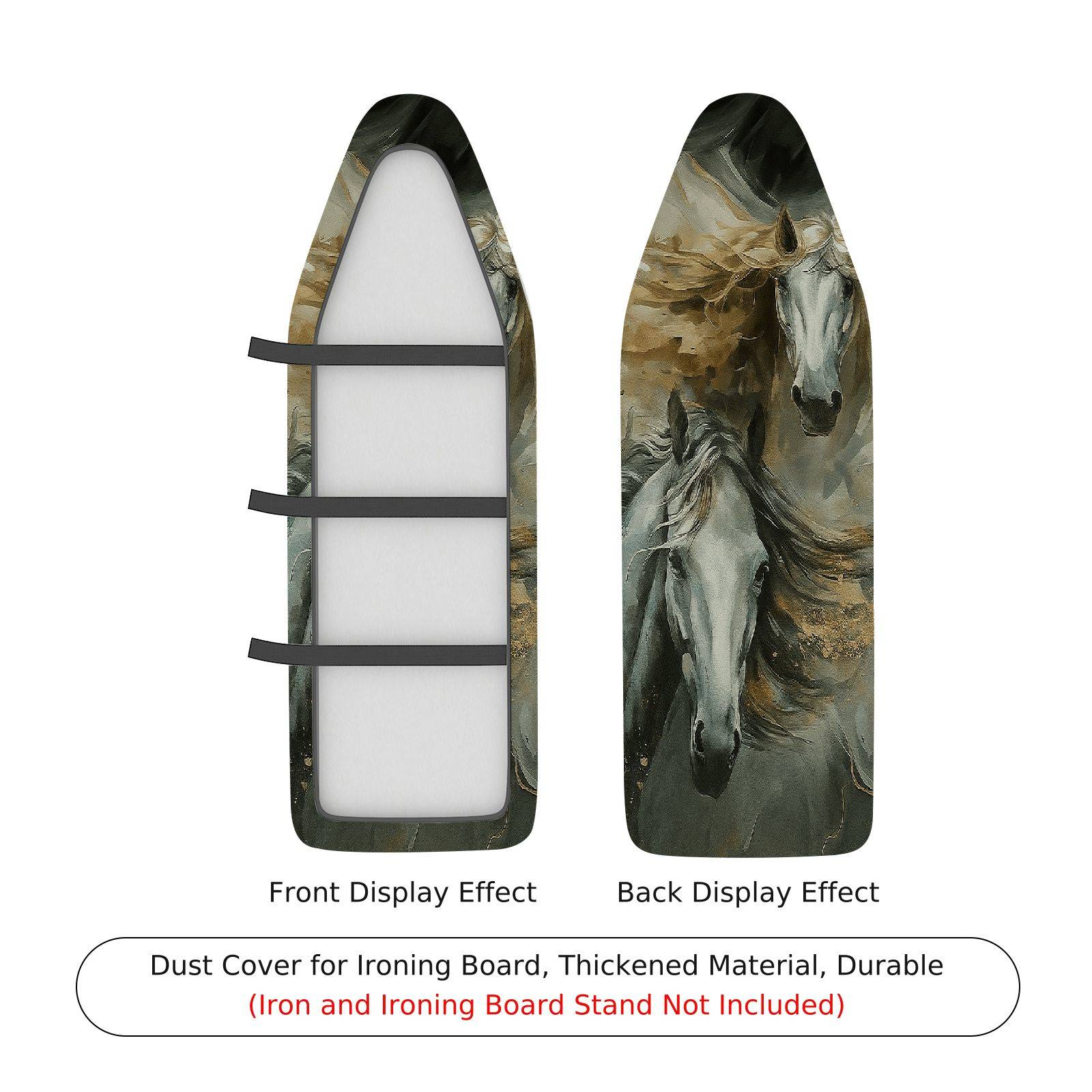 1-Piece Horse Art Animal Decorative  Ironing Board Cover, Universal Size, Without Board