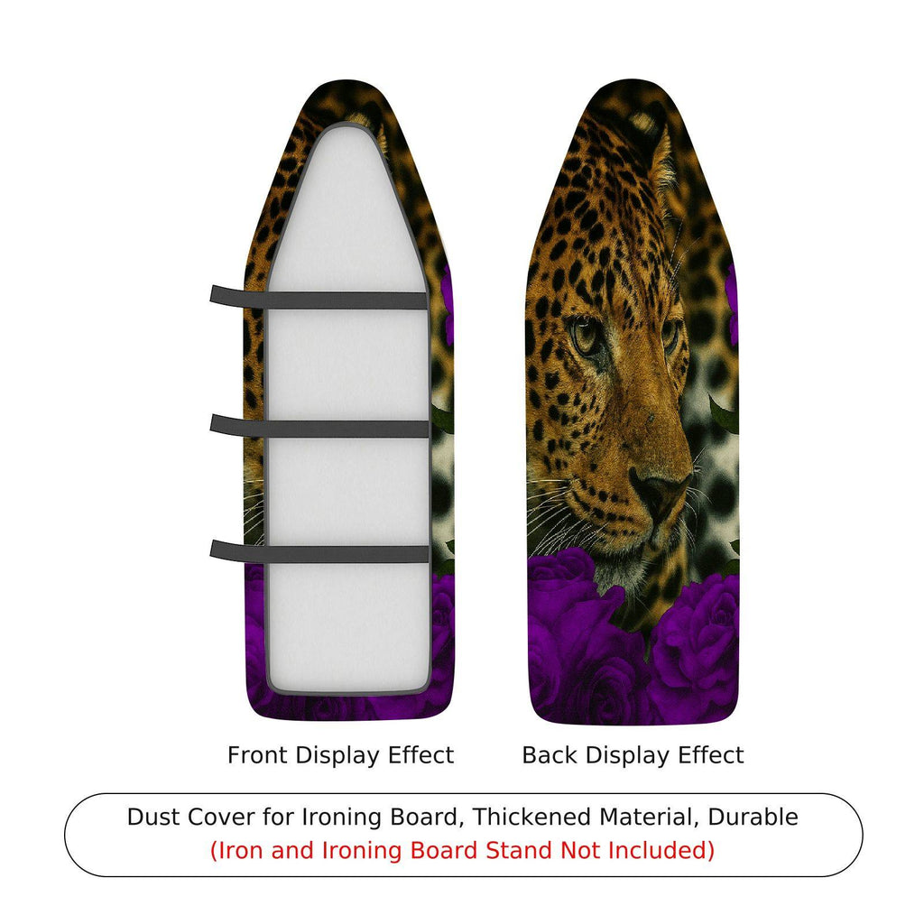 1-Piece Leopard Floral Animal  Ironing Board Cover, Universal Size, Without Board