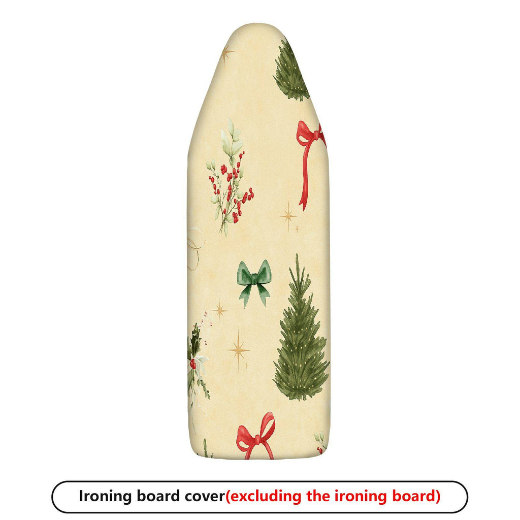 1-Piece Christmas Tree Bow Holly  Ironing Board Cover, Universal Size, Without Board
