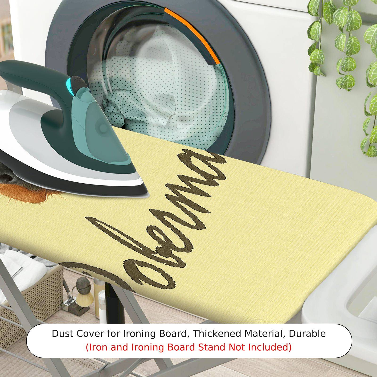 1-Piece Doberman Pet Animal Art  Ironing Board Cover, Universal Size, Without Board