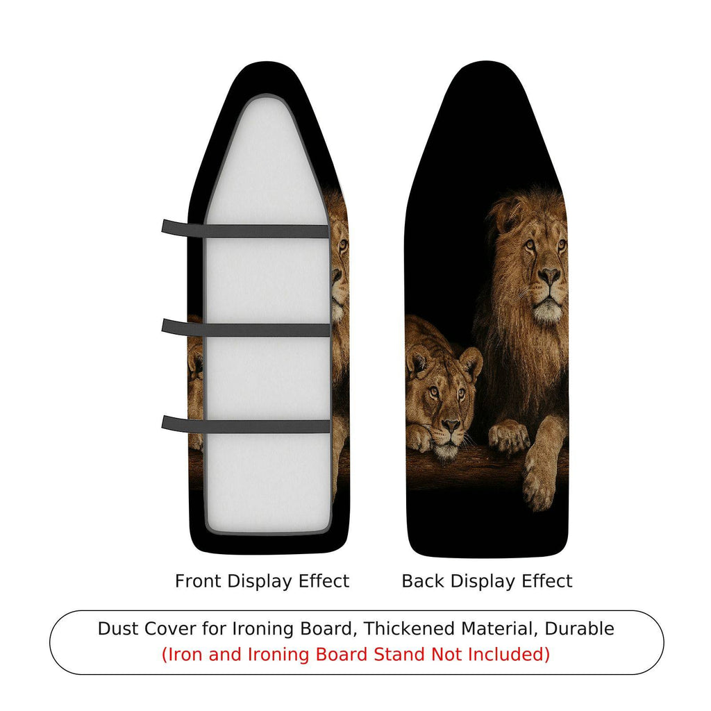 1-Piece Lion Pattern Animal Wildlife  Ironing Board Cover, Universal Size, Without Board