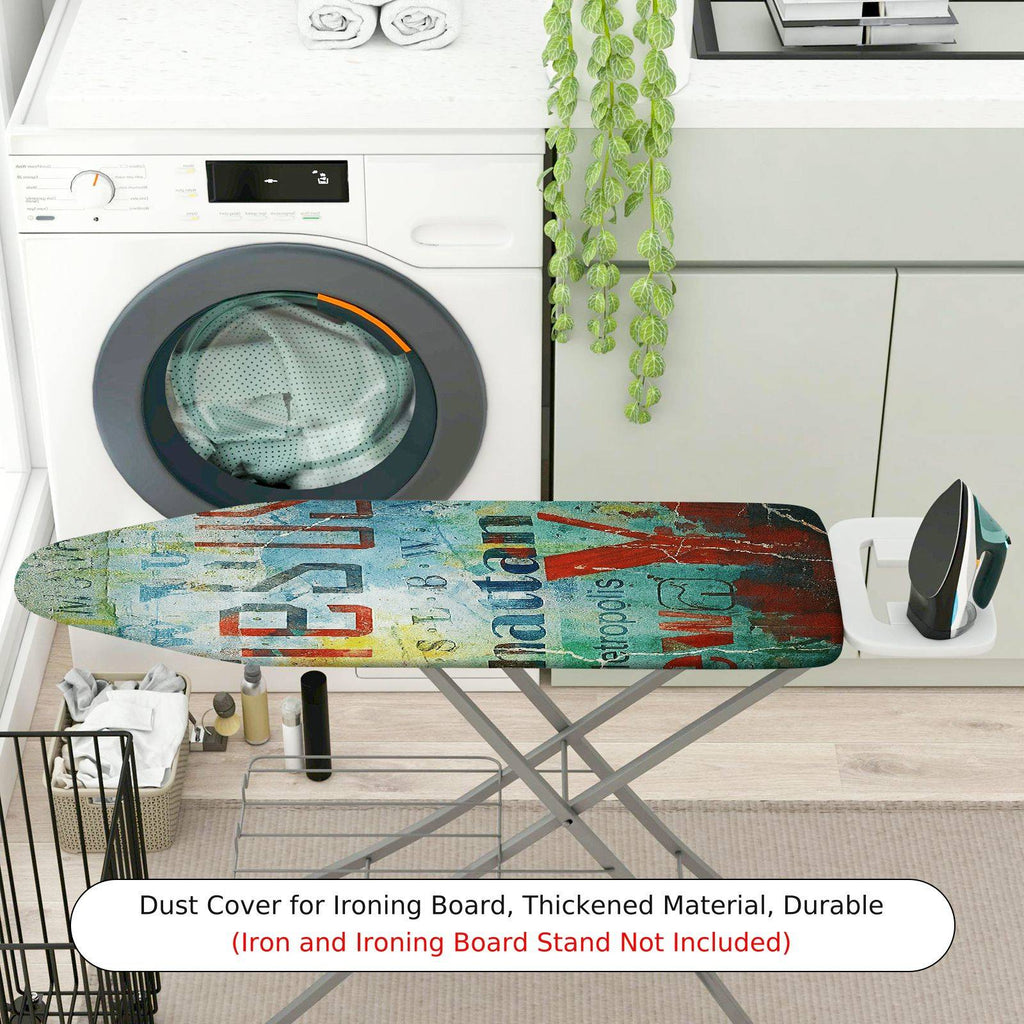 1-Piece Urban Graffiti Typography Abstract  Ironing Board Cover, Universal Size, Without Board