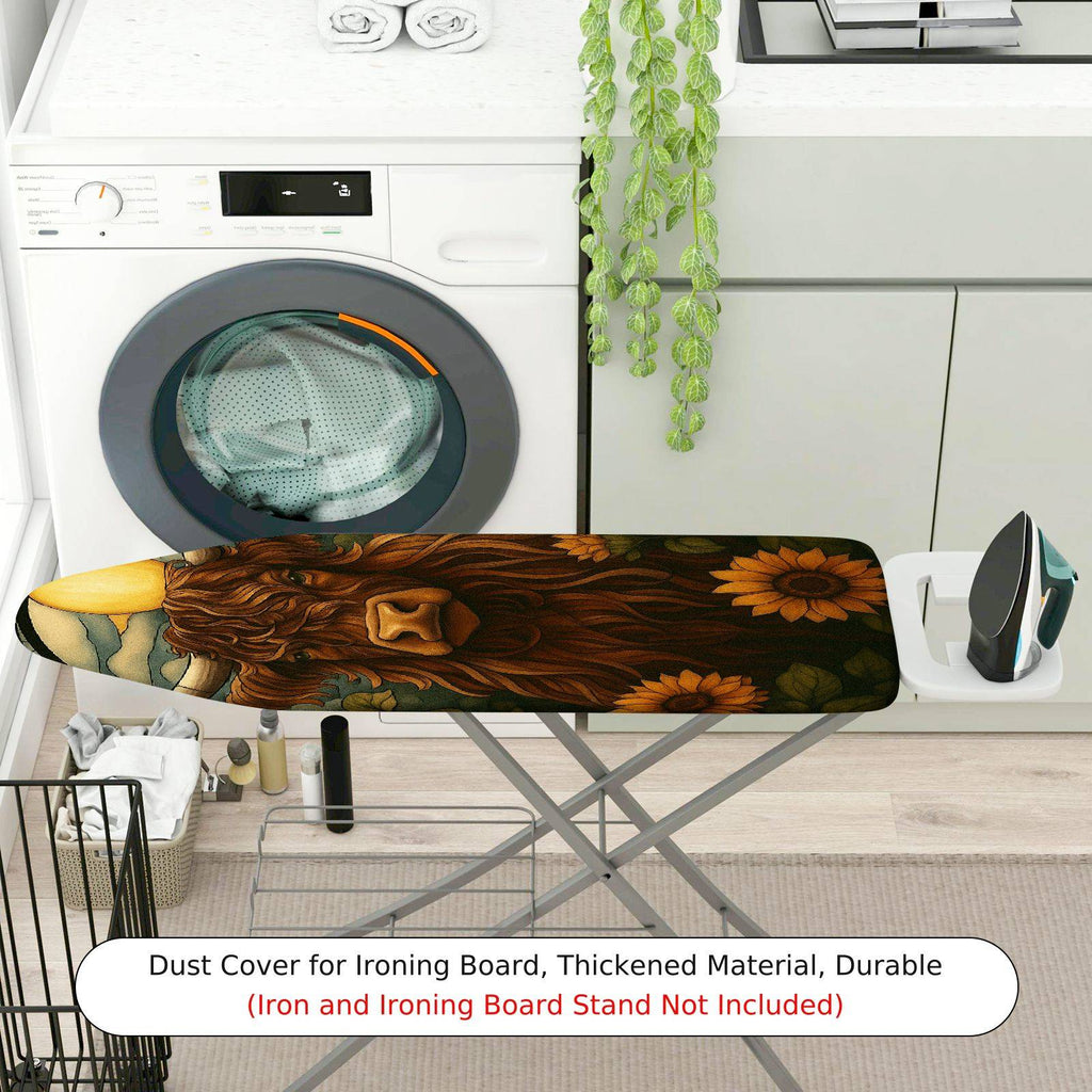 1-Piece Floral Animal Sunflower  Ironing Board Cover, Universal Size, Without Board
