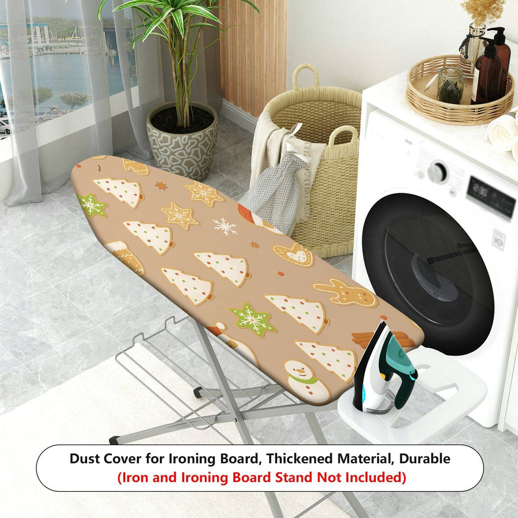 1-Piece Christmas Cookies Santa  Ironing Board Cover, Universal Size, Without Board
