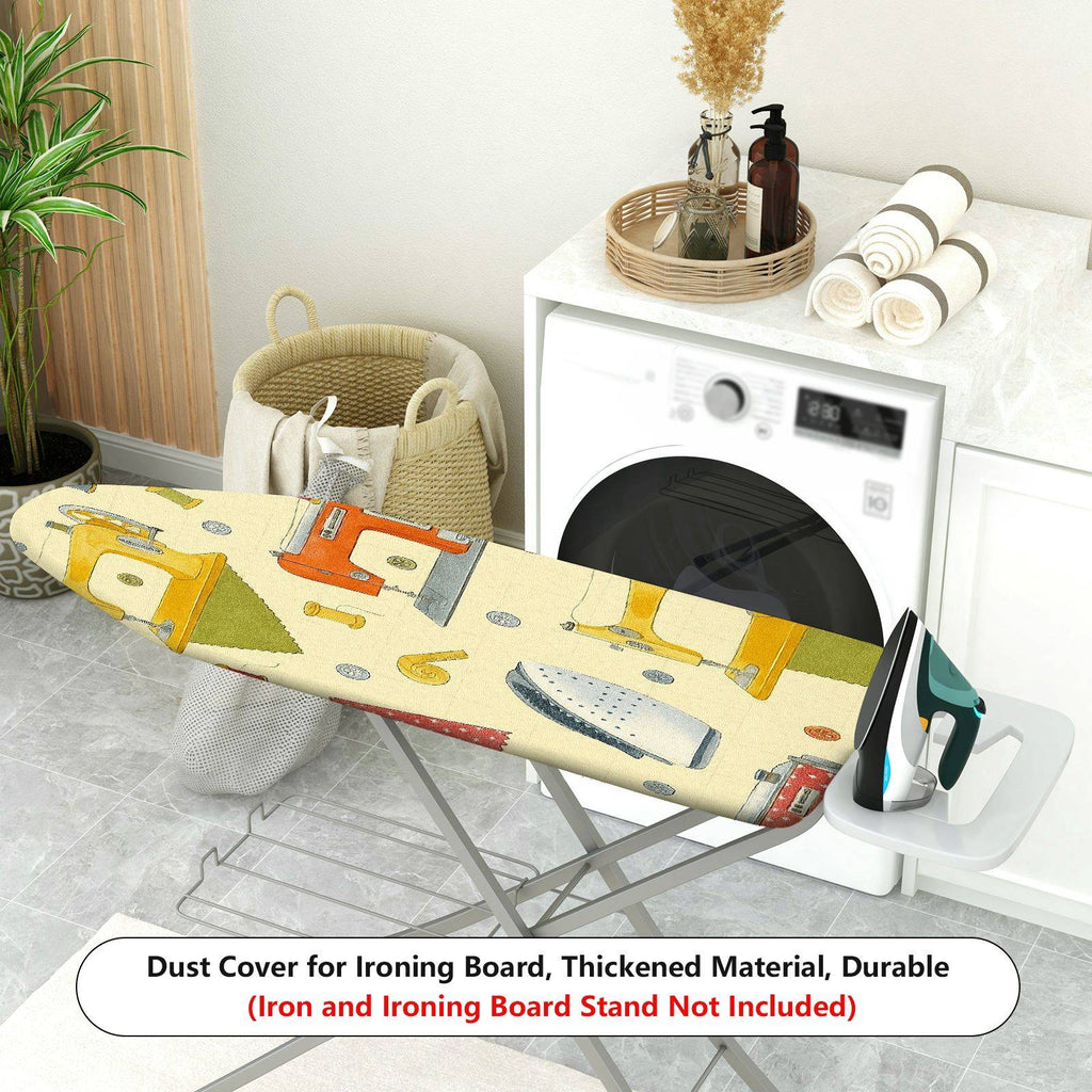 1-Piece Sewing Machine Retro Vintage  Ironing Board Cover, Universal Size, Without Board