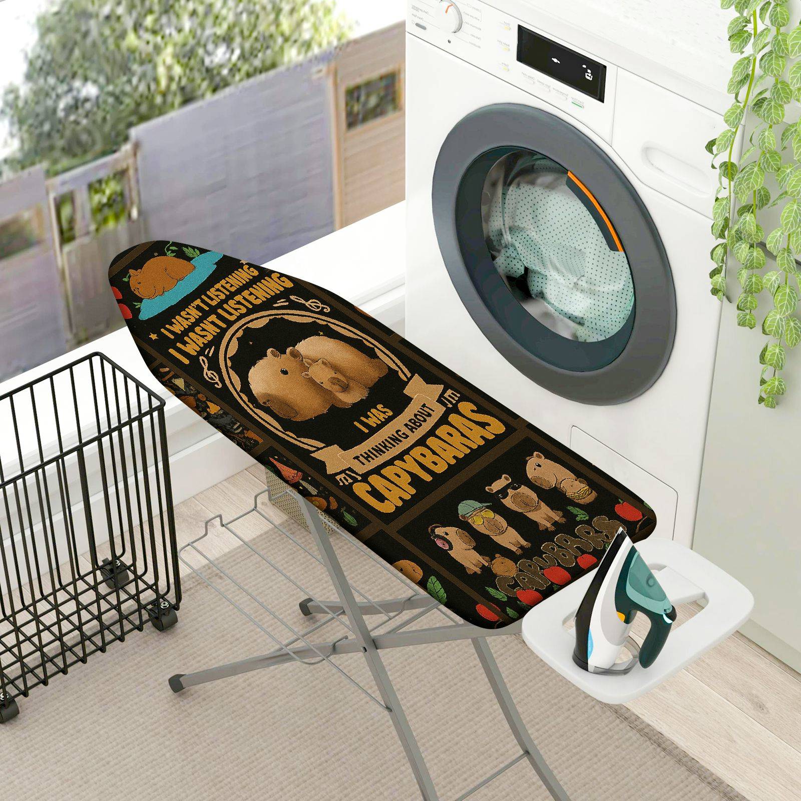 1-Piece Funny Animal Pattern  Capybara  Ironing Board Cover, Universal Size, Without Board