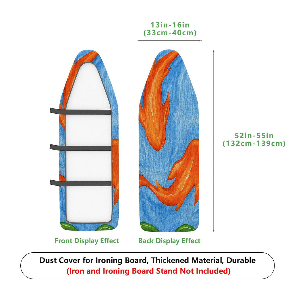1-Piece Colorful Fish Ocean Abstract Art  Ironing Board Cover, Universal Size, Without Board