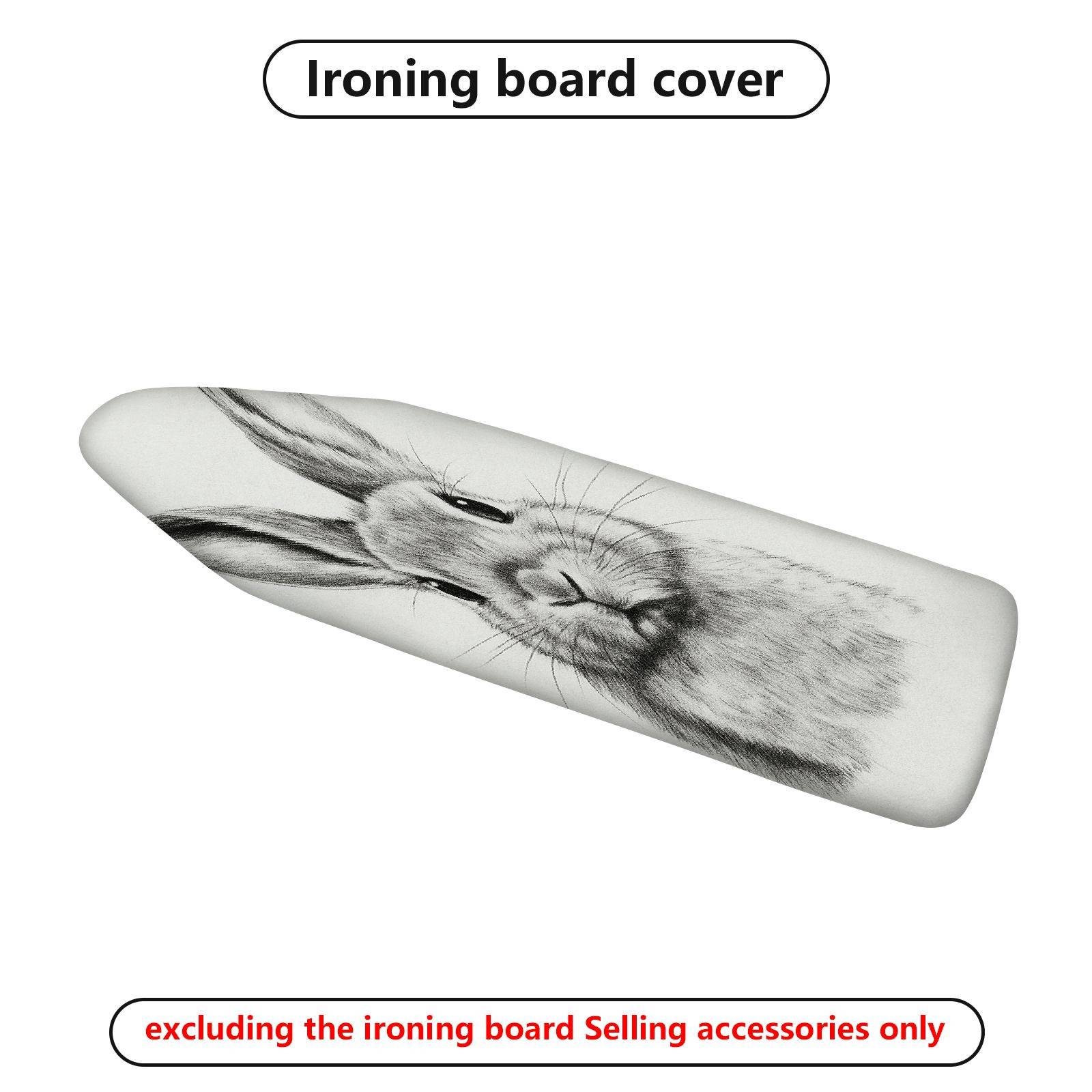 1-Piece Rabbit Sketch Animal  Ironing Board Cover, Universal Size, Without Board