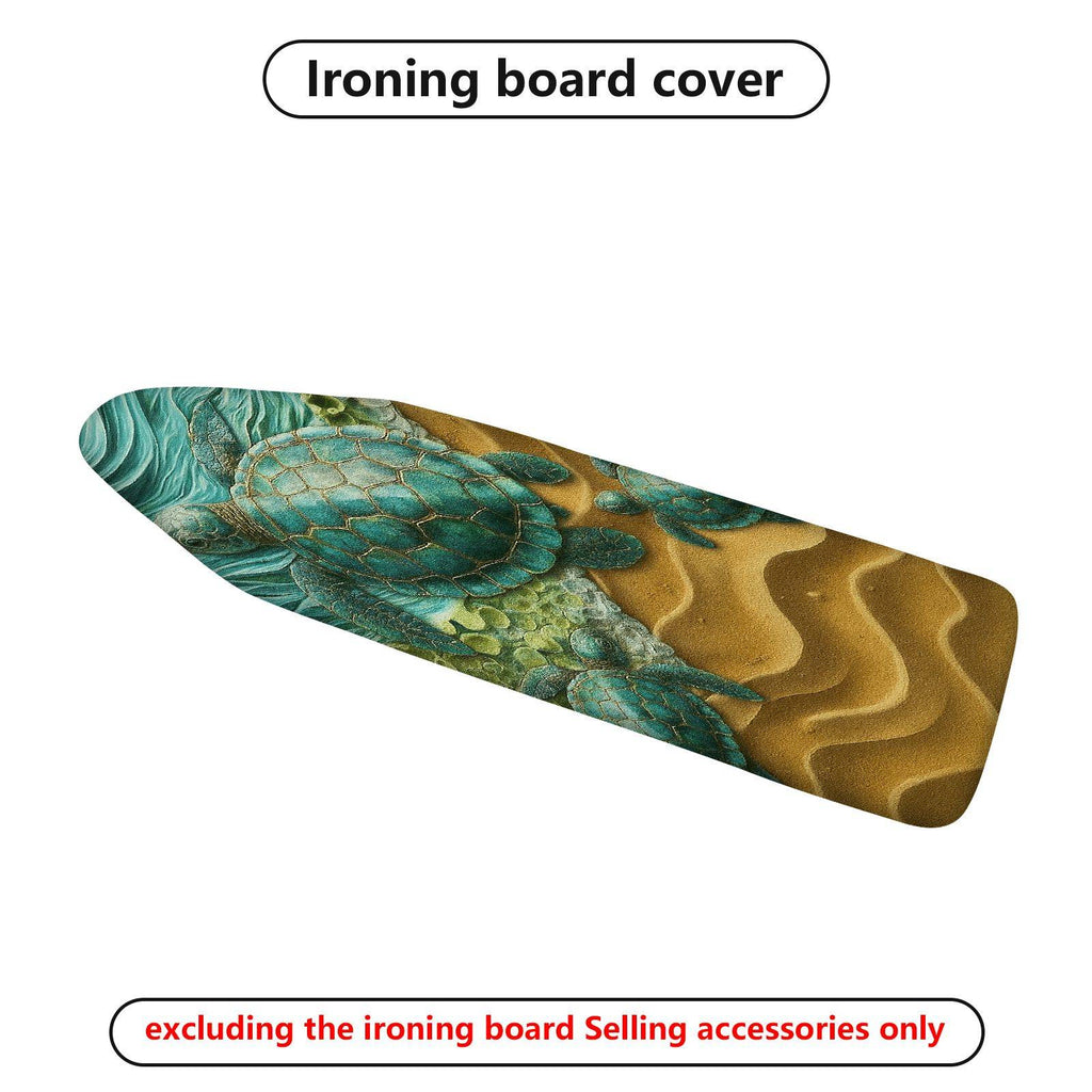 1-Piece Sea Turtle Ocean Beach  Ironing Board Cover, Universal Size, Without Board