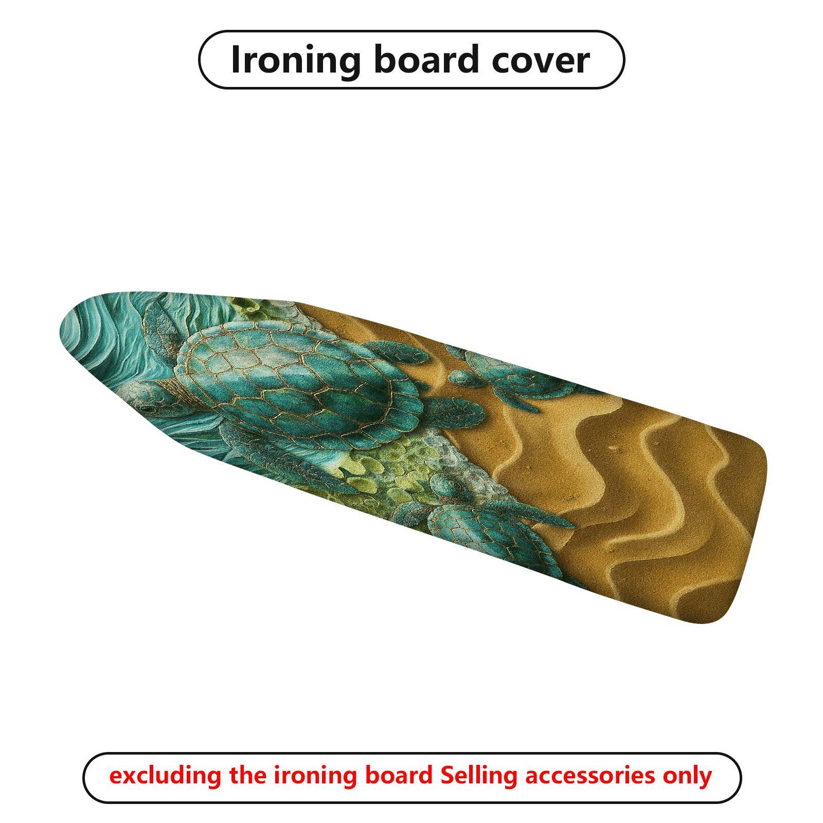1-Piece Sea Turtle Ocean Beach  Ironing Board Cover, Universal Size, Without Board
